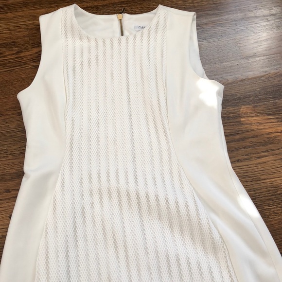 Calvin Klein White Sleeveless dress 6 - Picture 2 of 7